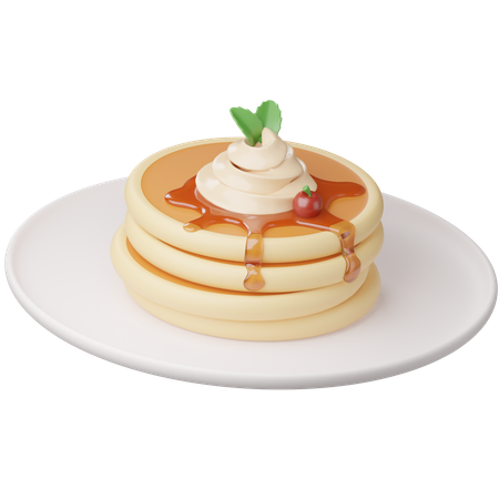 Pancake  3D Icon