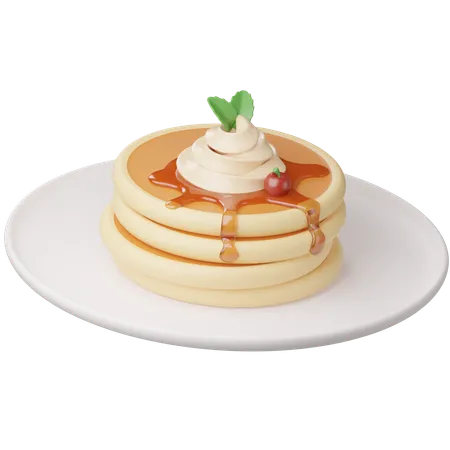 Pancake  3D Icon