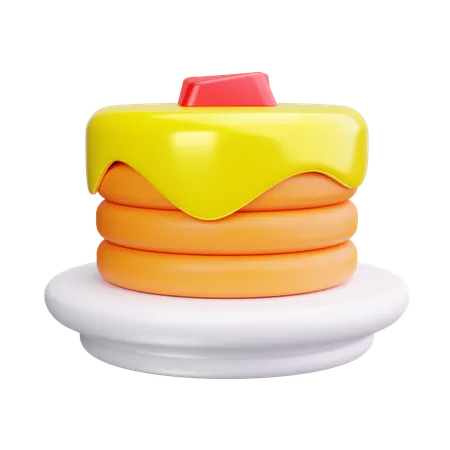 Pancake  3D Icon