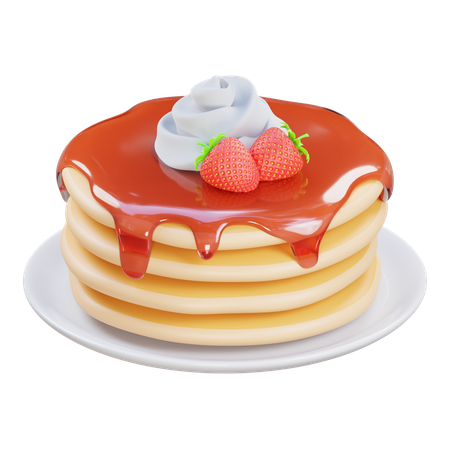 Pancake  3D Icon