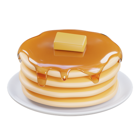 Pancake  3D Icon