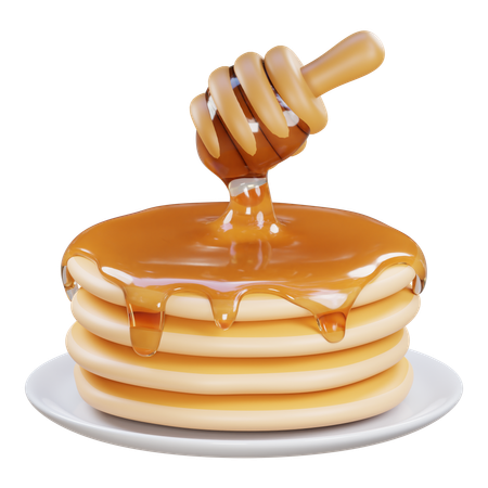 Pancake  3D Icon