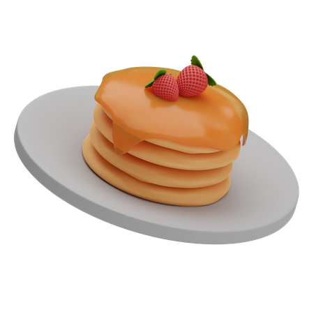 Pancake  3D Icon