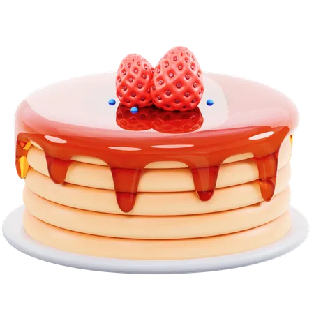 Pancake  3D Icon