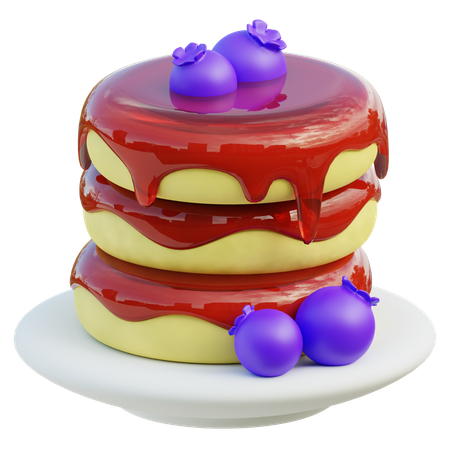 Pancake  3D Icon