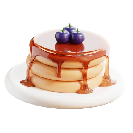 Pancake  3D Icon