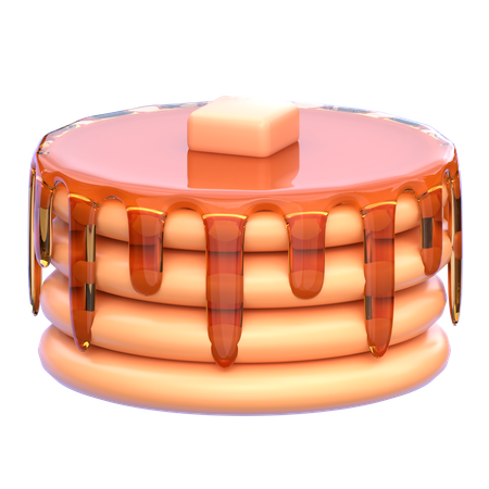 Pancake  3D Icon