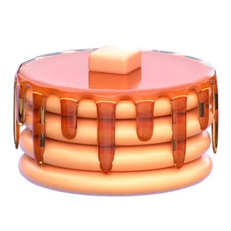 Pancake  3D Icon