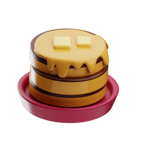 Pancake  3D Icon