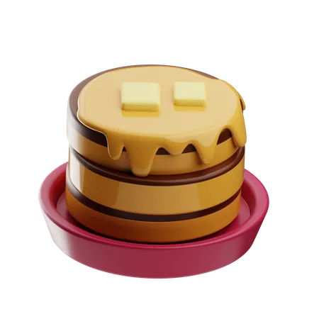 Pancake  3D Icon