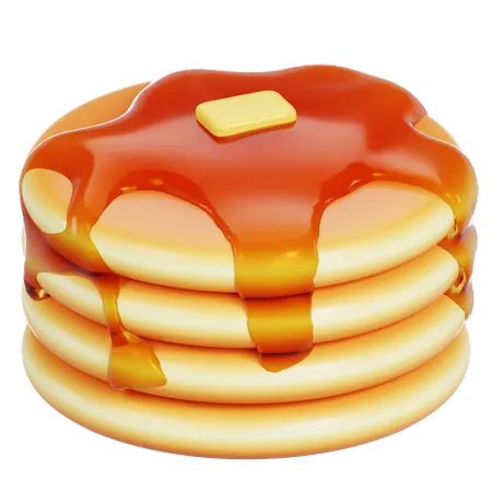 Pancake  3D Icon