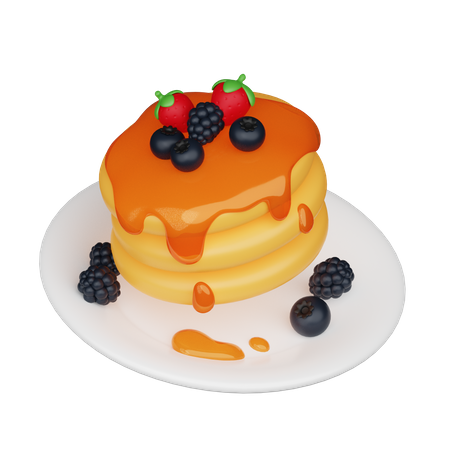 Pancake  3D Icon
