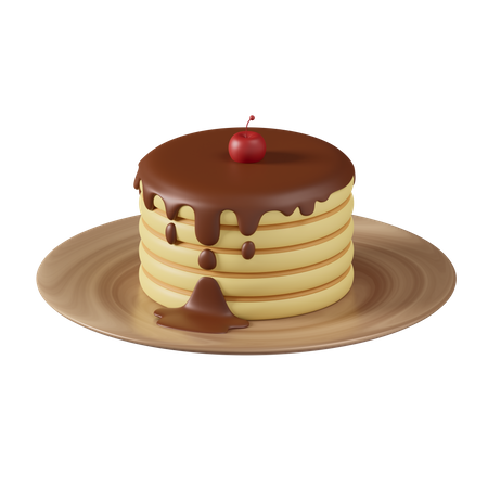 Pancake  3D Icon