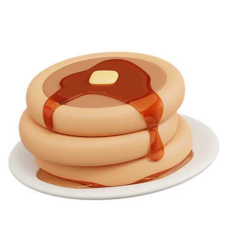 Pancake  3D Icon