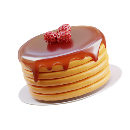 Pancake  3D Illustration