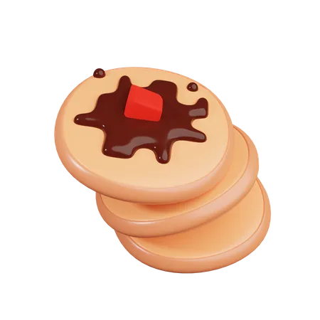 Pancake 3D Illustration