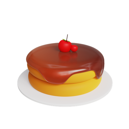 Pancake Bun  3D Icon
