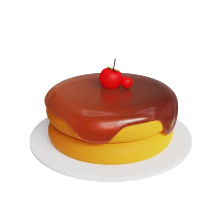 Pancake Bun  3D Icon