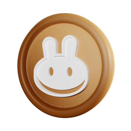 Pancake Swap Coin 3D Icon