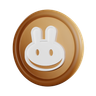 pancake swap coin 3d logo