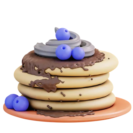 3 D Illustration Pancake 3D Icon