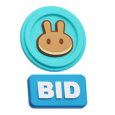 Pancakeswap Bid  3D Icon