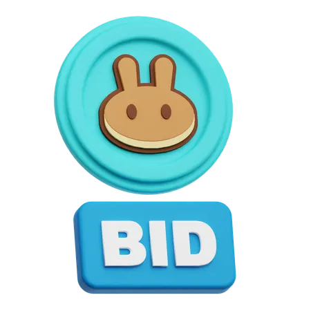 Pancakeswap Bid  3D Icon