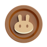 3d pancakeswap cake coin logo logo