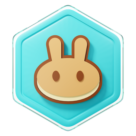 PancakeSwap (CAKE) Badge  3D Illustration