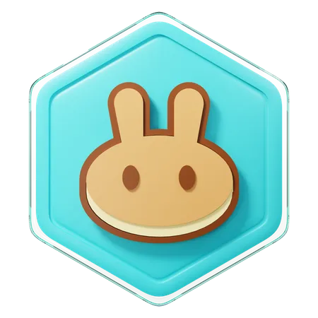 PancakeSwap (CAKE) Badge  3D Illustration