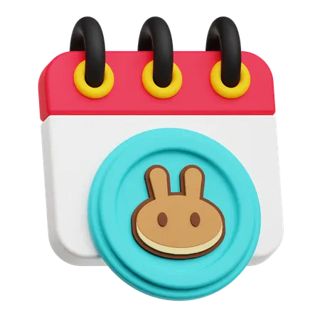 Pancakeswap Calendar  3D Icon