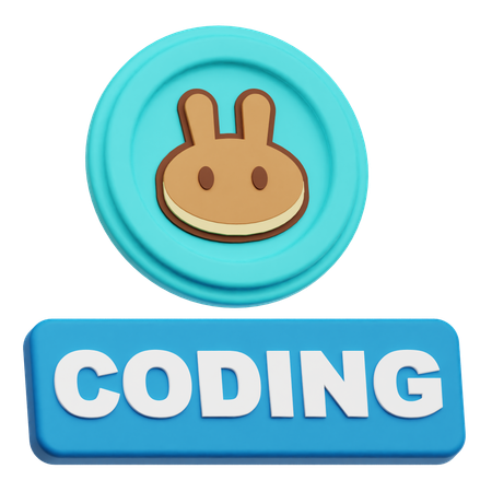 Pancakeswap Coding  3D Icon