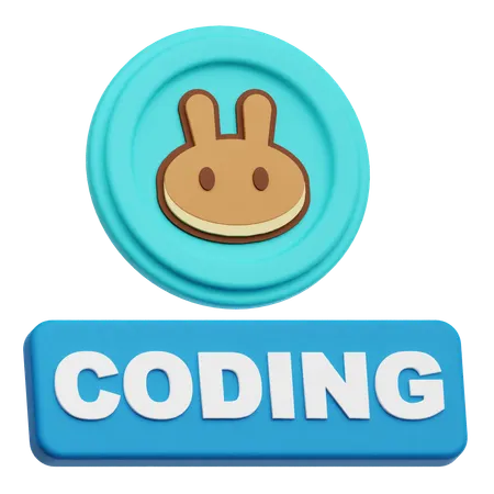 Pancakeswap Coding  3D Icon