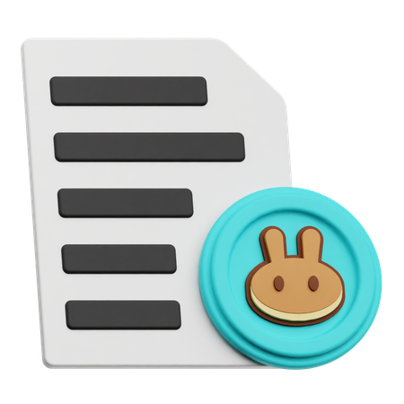 Pancakeswap Document  3D Icon