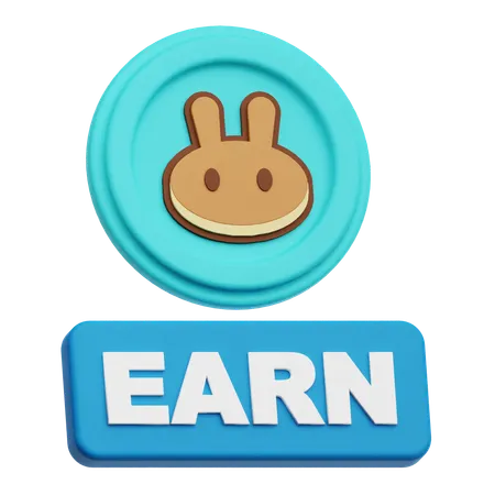 Pancakeswap Earn  3D Icon