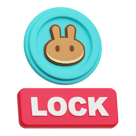 Fechadura pancakeswap  3D Icon