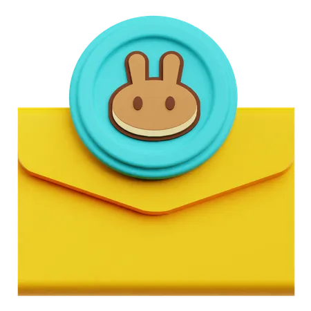 Pancakeswap Mail  3D Icon