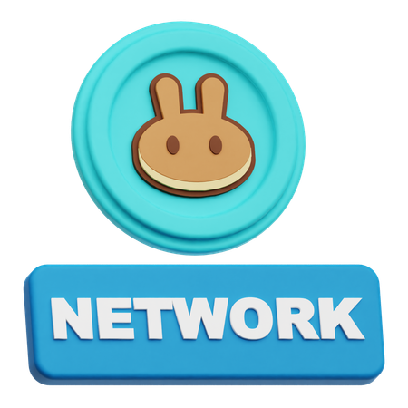 Pancakeswap Network  3D Icon