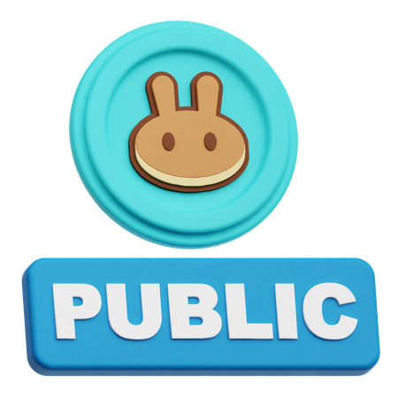 Pancakeswap Public  3D Icon