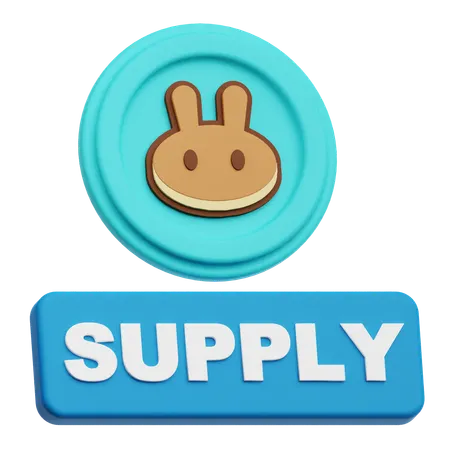 Pancakeswap Supply  3D Icon