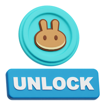 Pancakeswap Unlock  3D Icon