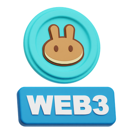 Pancakeswap Web 3  3D Icon
