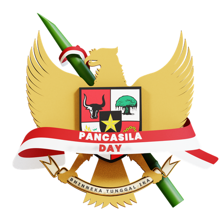 Pancasila Day  3D Icon