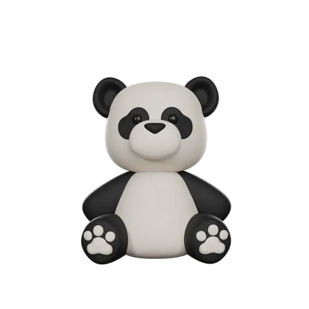 Cute 3 D Character Giant Panda Toy 3D Icon