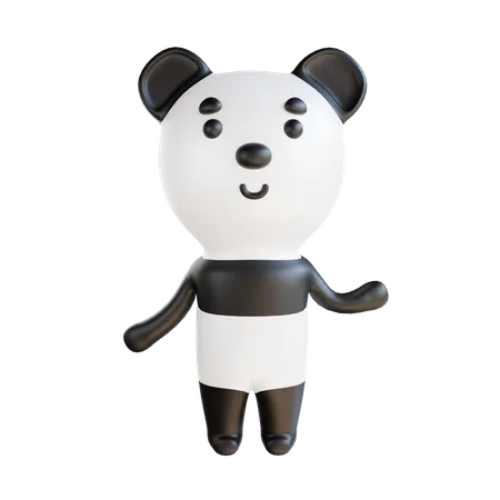 Panda  3D Illustration