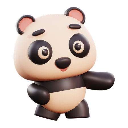 Panda  3D Illustration