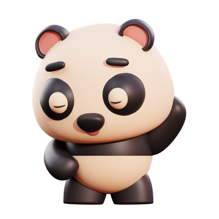 Panda  3D Illustration