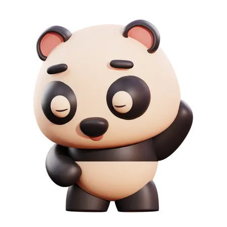 Panda  3D Illustration