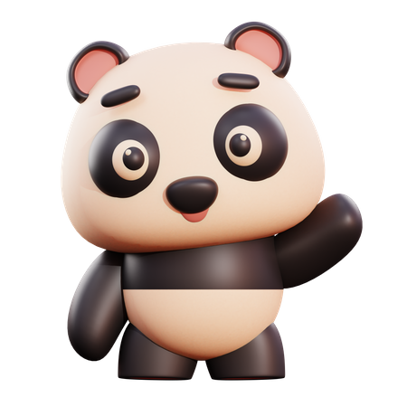 Panda  3D Illustration