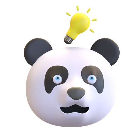 Panda se fait une idée  3D Emoji